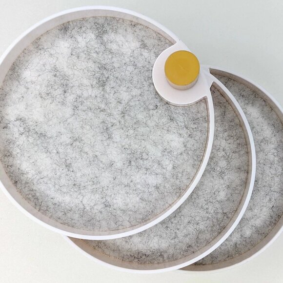 Jewelry Organizer Tray The 2Bandits 3-Tiered Catchall Plastic White NEW - Picture 2 of 5